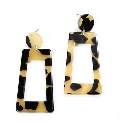 Aretes de Acrílico Estampado Leopardo - Image 28