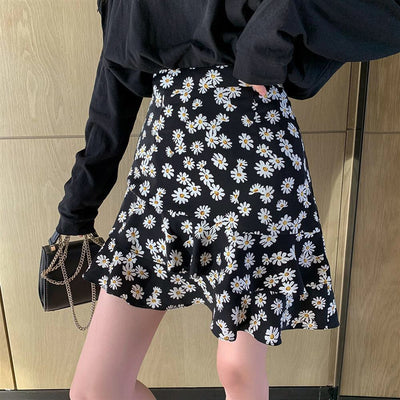 Conjunto de dos piezas con falda de gasa floral - Image 9