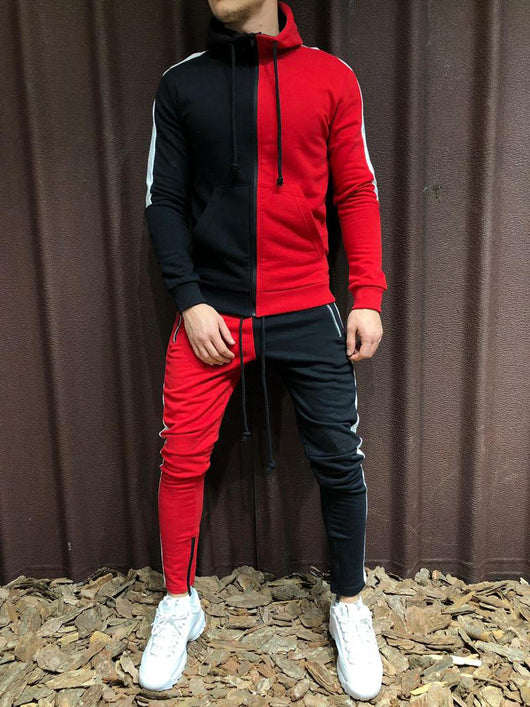 Conjunto Deportivo de Dos Piezas con Capucha y Contraste - Image 35