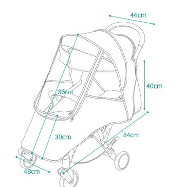 Funda Protectora Universal para Cochecito de Bebé - Impermeable y Térmica - Image 4