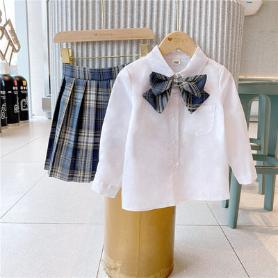 Conjunto Infantil Elegante: Blusa y Falda Dos Piezas - Image 2