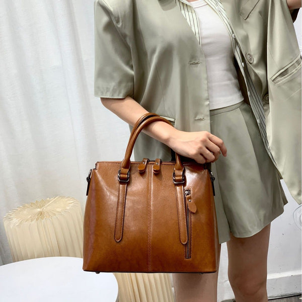 Bolso Retro de Gran Capacidad con Bandolera