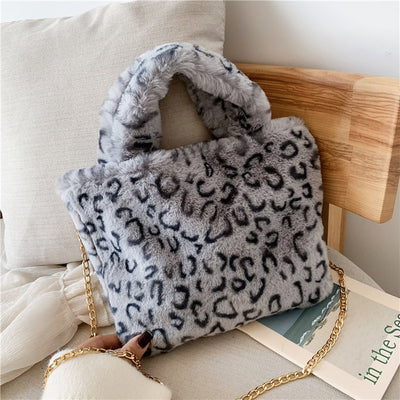 Bolso Tote Leopardo con Cadena y Correa Crossbody - Image 29