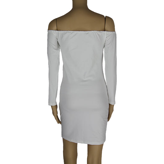 Vestido Básico de Manga Larga Blanco y Negro - Talla de EE. UU. - Image 12