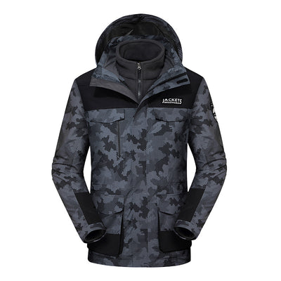 Chaqueta de Esquí para Hombre Impermeable Térmica Softshell Resistente al Viento - Image 9