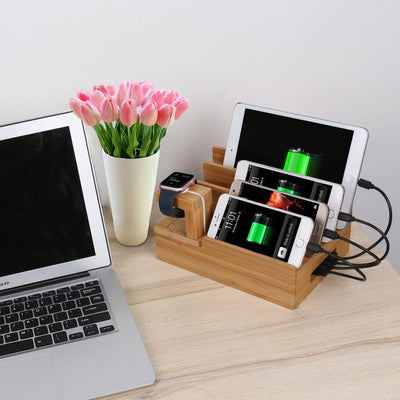 Soporte de Madera para iPhone y Apple - Diseño Elegante y Funcional - Image 2