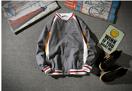 Chaqueta Estilo Hong Kong Oversized - Uniforme Béisbol Juvenil Hombre - Image 8