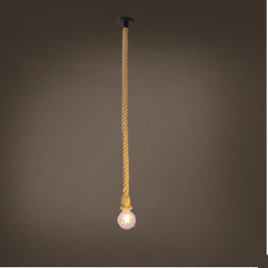 Lámpara Colgante Industrial de Cuerda de Cáñamo - Diseño Retro Loft - Image 10