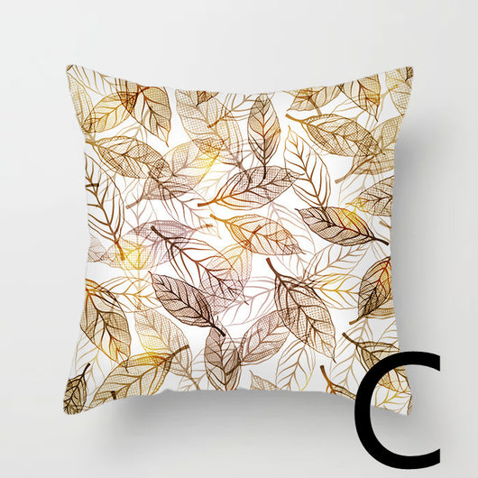 Almohada de Respaldo Flanela Dorada con Flores y Lentejuelas - Image 36