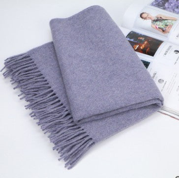 Chal de Lana Pura con Flecos Invierno 2021 - Image 3