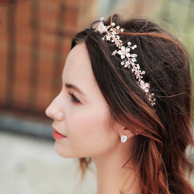 Diadema Nupcial de Perlas y Cristales - Image 5