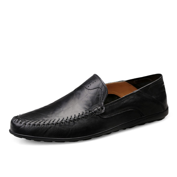 Zapatos Casuales de Cuero para Hombre Talla Grande - Mocasines Cómodos