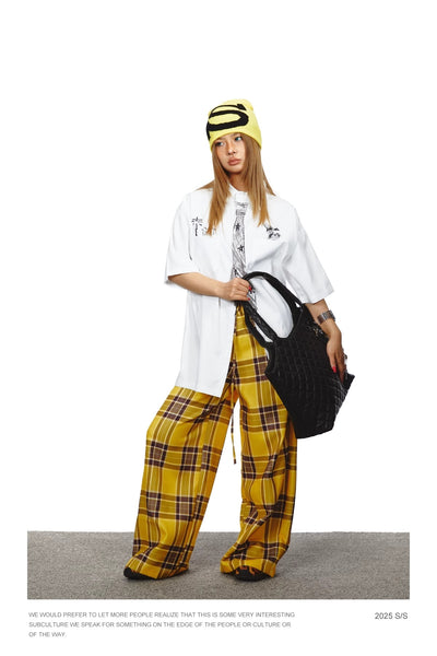 Camisa Suelta Unisex con Diseño de Corbata Pintada a Mano - Marca de Moda Japonesa - Image 23