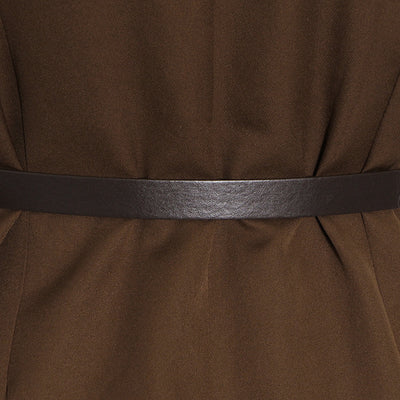 Chaleco y Pantalón Recto Talle Alto Estilo Western con Costuras - Image 18