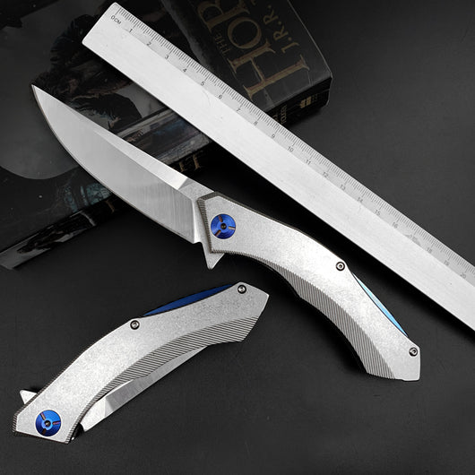 Cuchillo Plegable de Alta Dureza para Exteriores con Resorte Portátil - Image 3