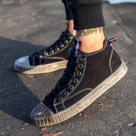 Zapatos casuales negros con efecto desgastado - Image 9
