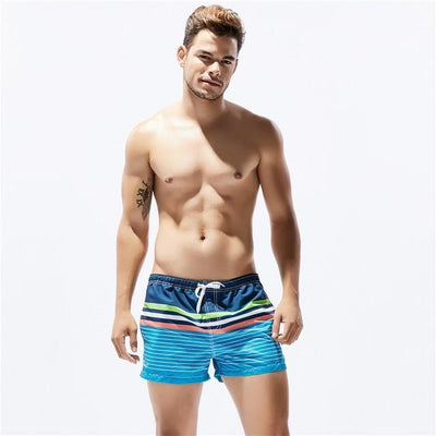 Shorts de Playa Holgados con Rayas
