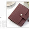Purple Short Three-Fold Buckle Coin Purse Clutch
