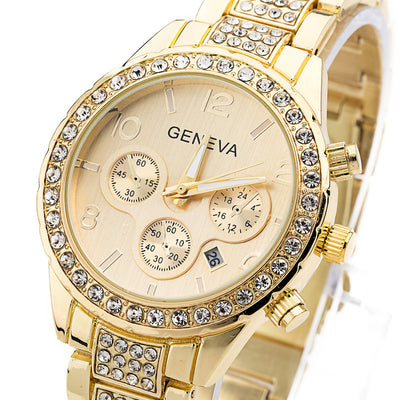 Reloj de Acero con Calendario de Tres Ojos - Image 11