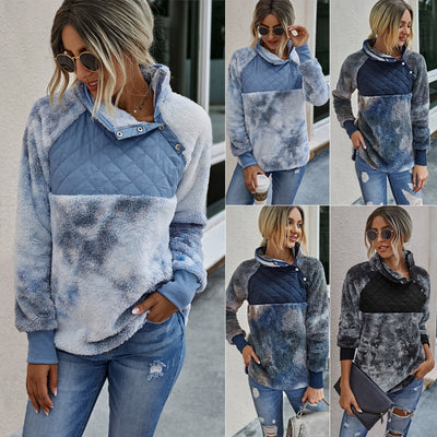 Suéter Tie-Dye con Costuras Decorativas para Mujer