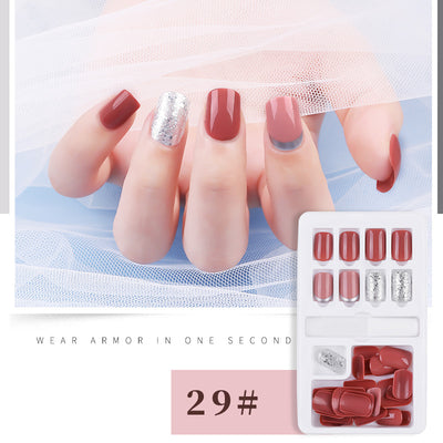 Set de 30 Uñas Postizas Desprendibles - Cobertura Completa para Decoración - Image 38