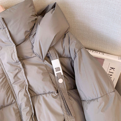 Chaqueta Acolchada Corta Estilo Coreano para Mujer - Image 23