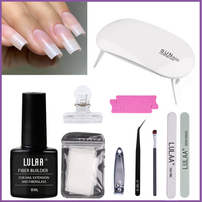 Kit Adhesivo para Extensiones de Fibra Transparente Manicura - Image 6