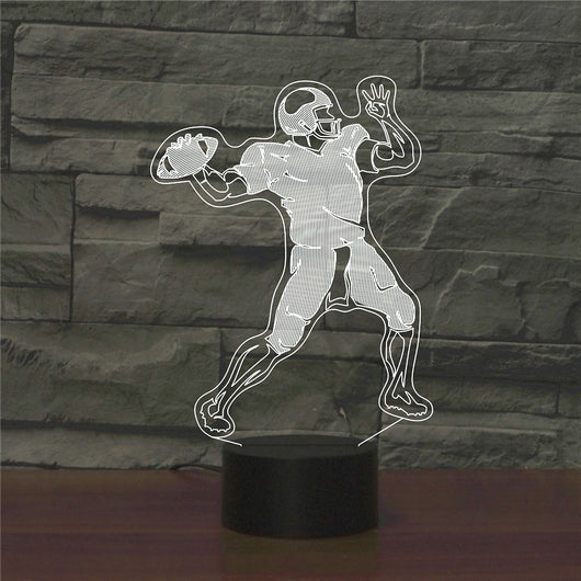 Lámpara Nocturna Creativa Rugby - Luz LED Temática Deportiva - Image 3