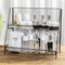 Estantería Metálica Doble para Cocina y Almacenamiento