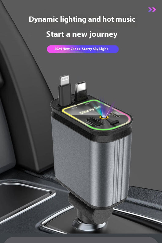 Cargador Automotriz 120W Cuatro en Uno con Diseño Cielo Estrellado - Image 15