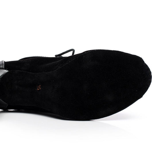 Botas Negras para Mujer con Tacón Medio y Bajo - Image 5