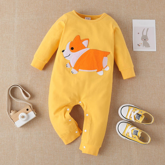 Pelele Bebé con Estampado de Animales y Parches Bordados Multicolor - Image 7