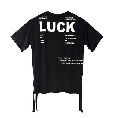 Playera Suelta Hip Hop Street Style con Abertura Lateral Manga Media - Image 10
