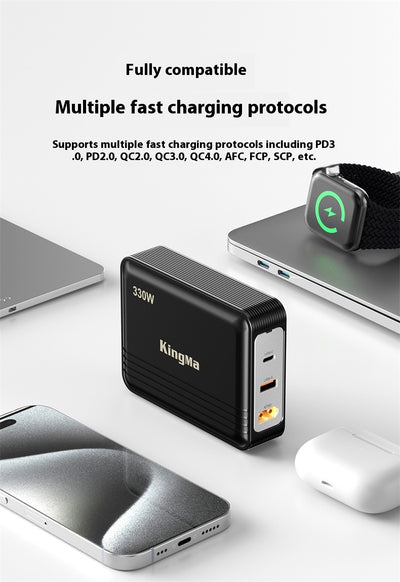 Cargador GaN 330W de Alta Potencia para Laptop y Dispositivos Múltiples - Image 9