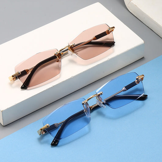 Gafas de Sol Frameless Color Gelatina - Estilo Personalidad