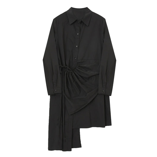 Vestido Camisa Asimétrico con Diseño Exclusivo - Image 4