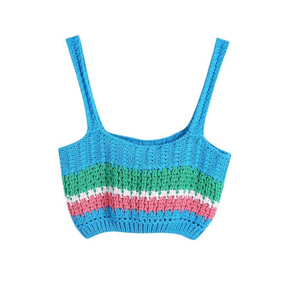 Chaqueta Suéter Tejido a Rayas para Mujer - Image 5