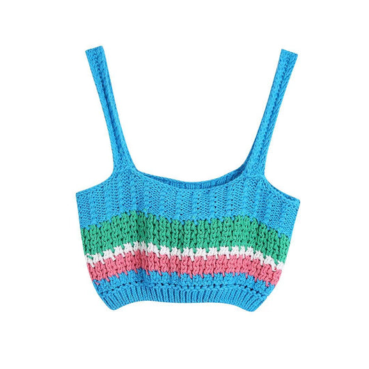 Chaqueta Suéter Tejido a Rayas para Mujer - Image 5