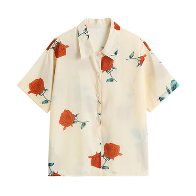 Camisa Estampada Suelta Multiusos con Personalidad - Image 18