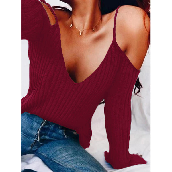 Top Escotado sin Tirantes Estilo Sling