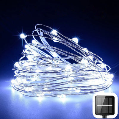 Guirnalda Solar de 200 LED con Alambre de Cobre - Image 13