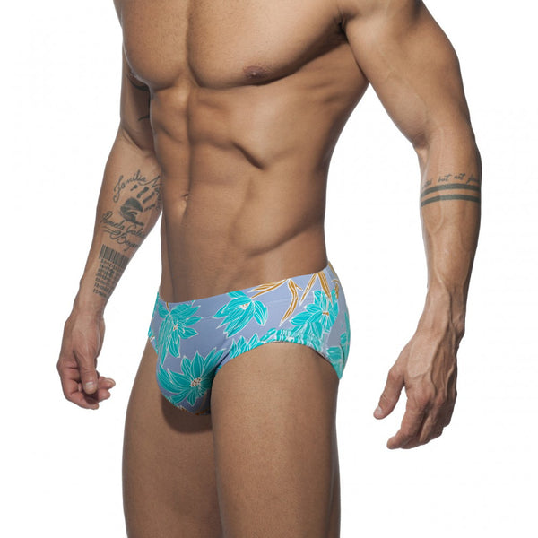 Bóxer de Baño Estampado Corte Bajo para Hombre