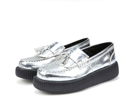 Zapatos Retro Harajuku con Plataforma Gruesa y Borlas - Estilo Inglés Vintage - Image 2