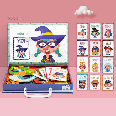Juego Magnético Montessori con Caja Puzzle de Madera y Dibujos Educativos - Image 15
