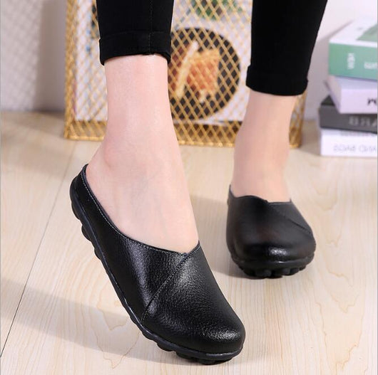 Zapatos casuales de cuero para mujer - Image 11