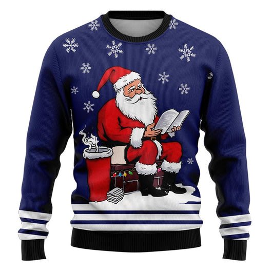 Suéter Navideño Feo Impreso en 3D para Hombre - Image 25