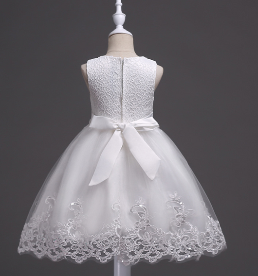 Vestido de Princesa para Niñas - Diseño Floral Elegante para Bodas y Celebraciones - Image 2