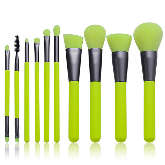 Set de 10 Brochas de Maquillaje Profesional Neón
