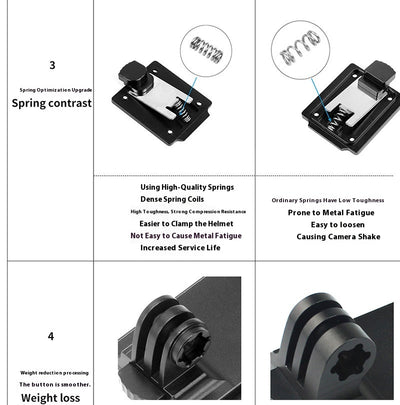 Soporte Universal para Cámara y Accesorios de Casco de Ciclismo - Image 20