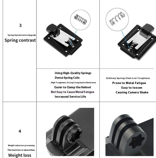 Soporte Universal para Cámara y Accesorios de Casco de Ciclismo - Image 20